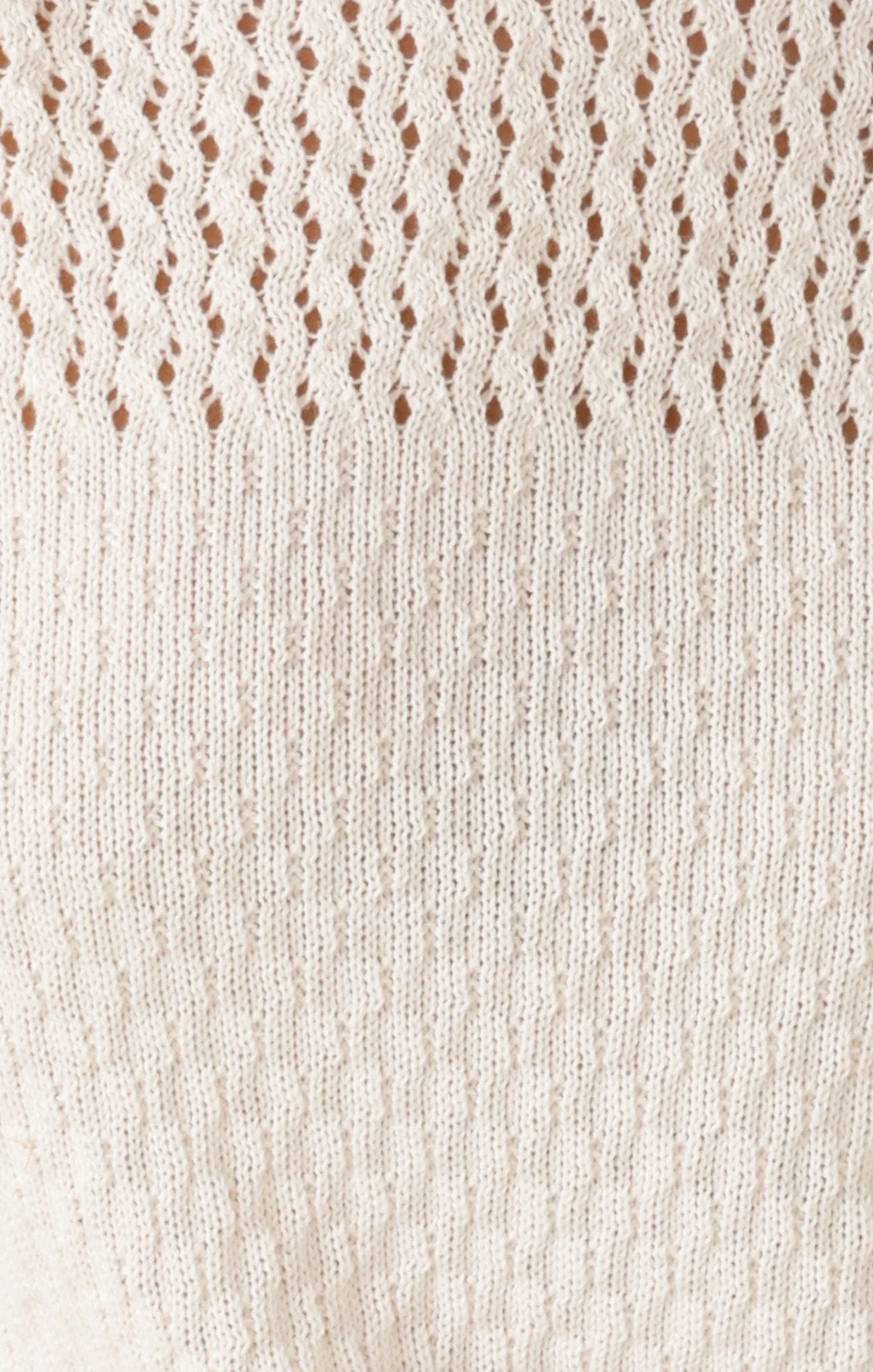 3/4 SLEEVE RIPPLE KNIT TOP IN IVORY - Image 11