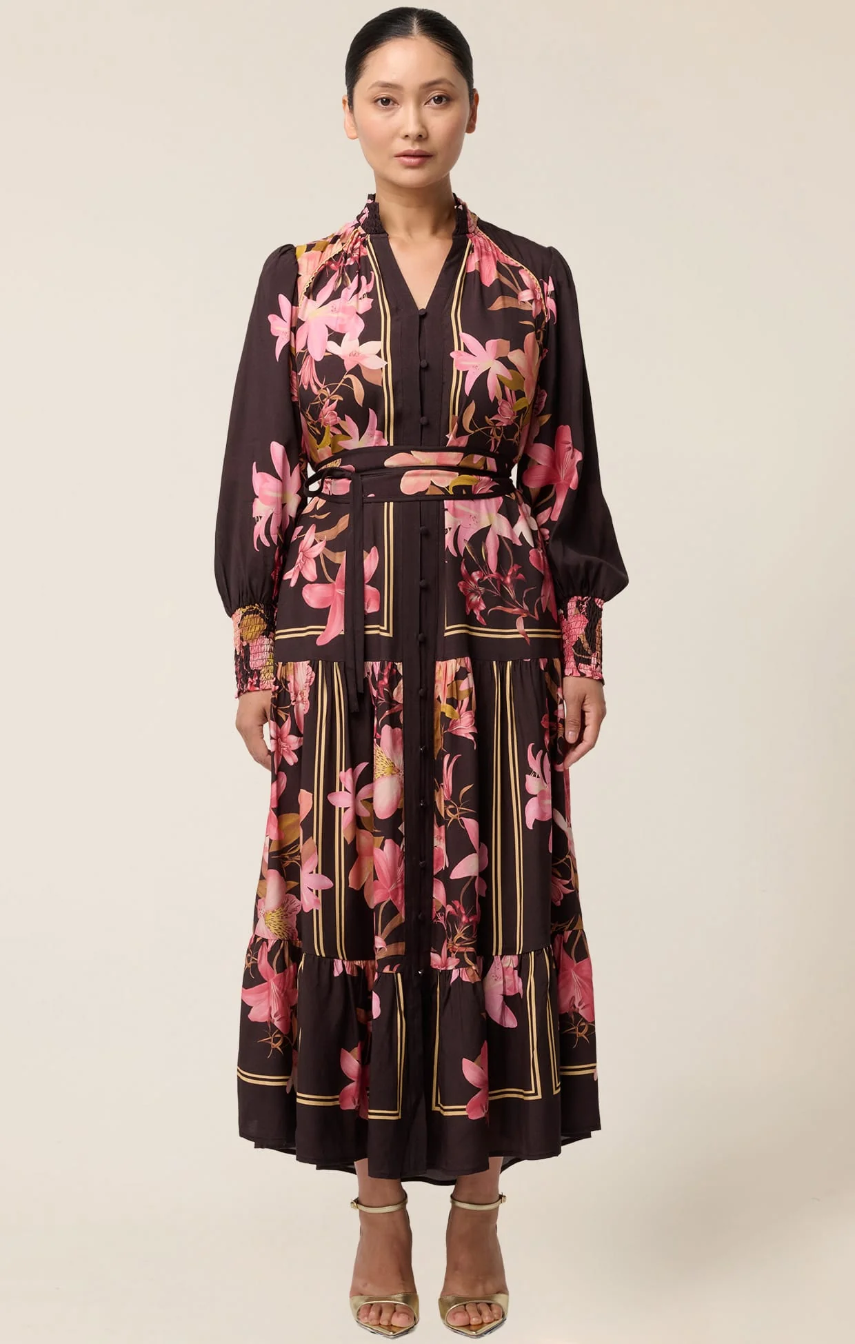 ADINE MAXI DRESS IN OBSIDIAN BLOOM