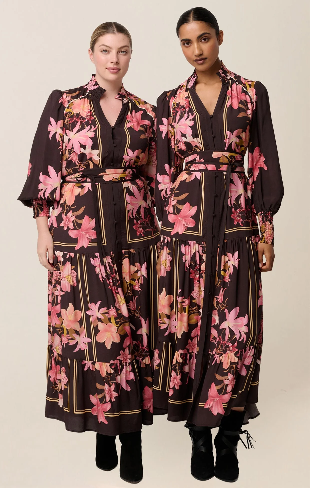 ADINE MAXI DRESS IN OBSIDIAN BLOOM - Image 6