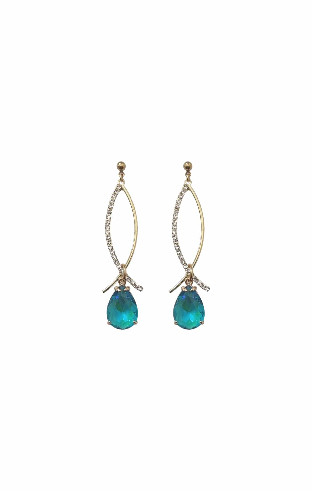 ALLEGRA DROP EARRINGS IN BRILLIANT BLUE