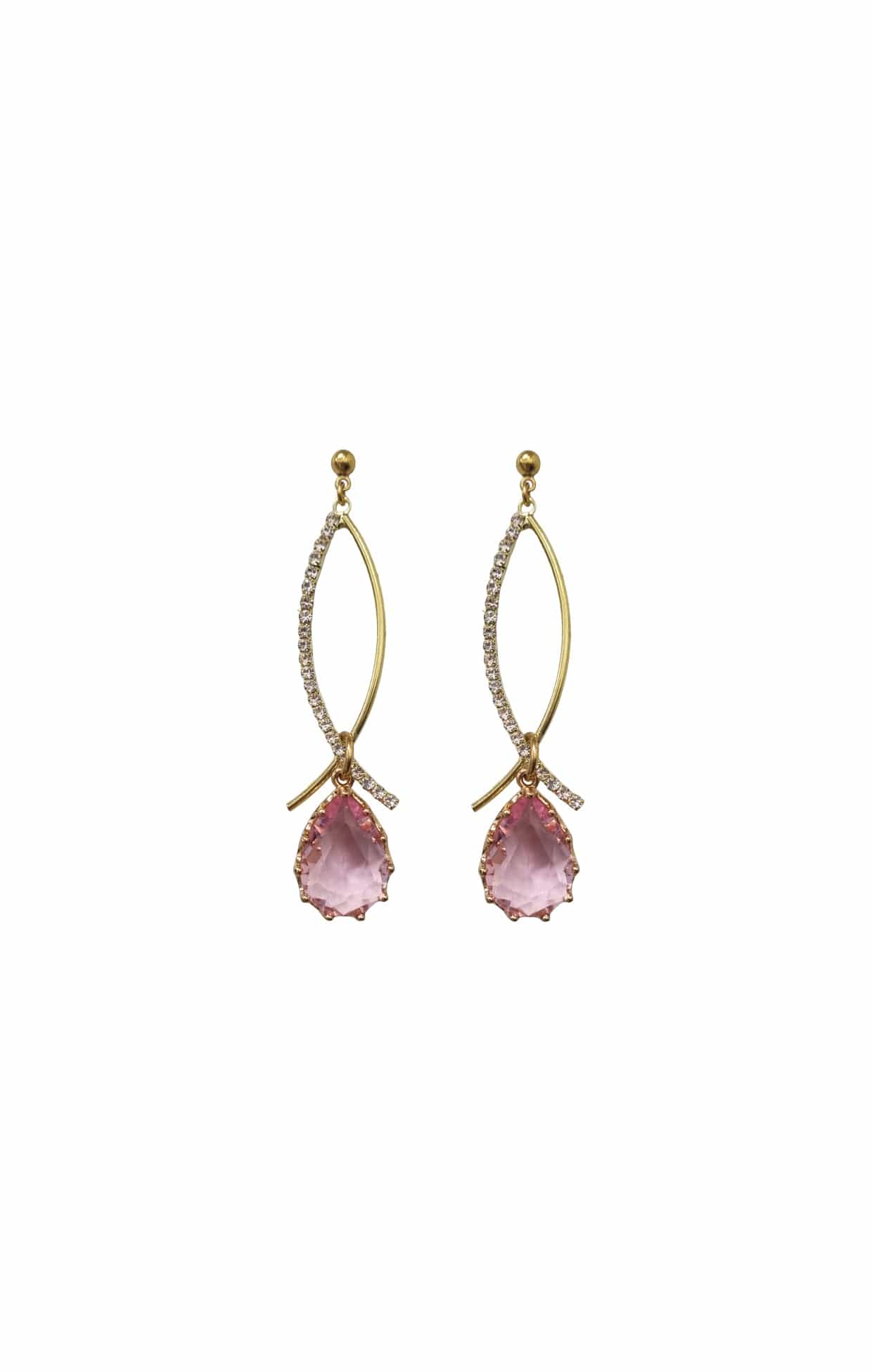 ALLEGRA DROP EARRINGS IN PINK