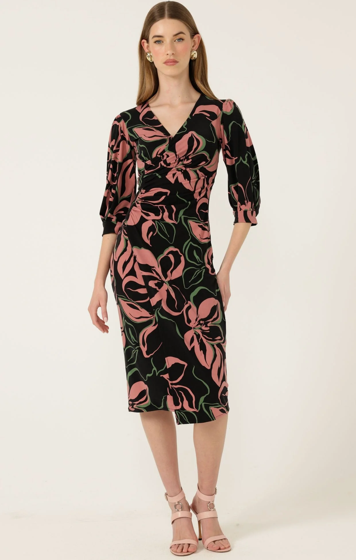 ALLEGRA FAUX WRAP DRESS - Image 3