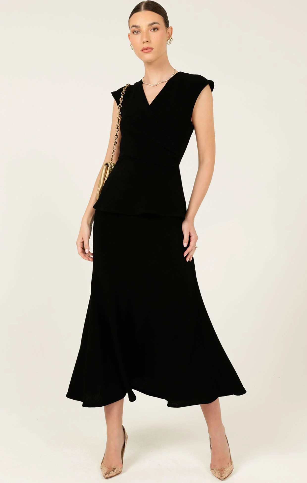 FAUX WRAP PEPLUM TOP - Image 4
