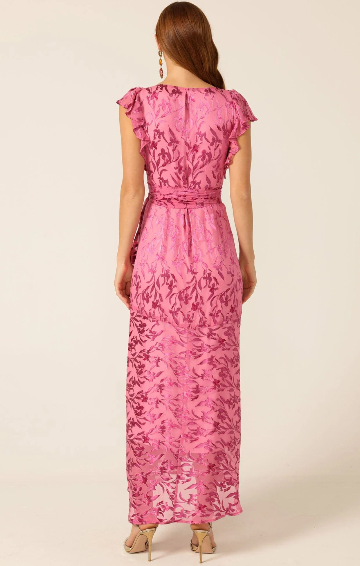 BELLA ROSE MAXI WRAP DRESS - Image 9