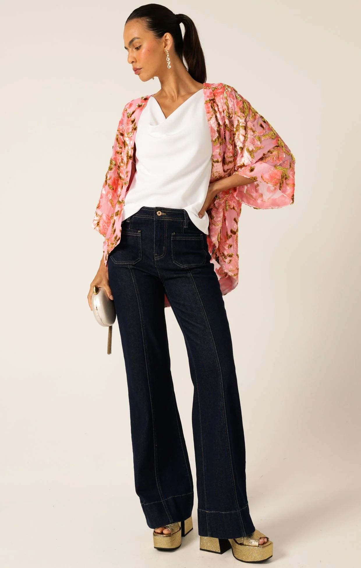 BLOSSOM KIMONO PINK GOLD - Image 4