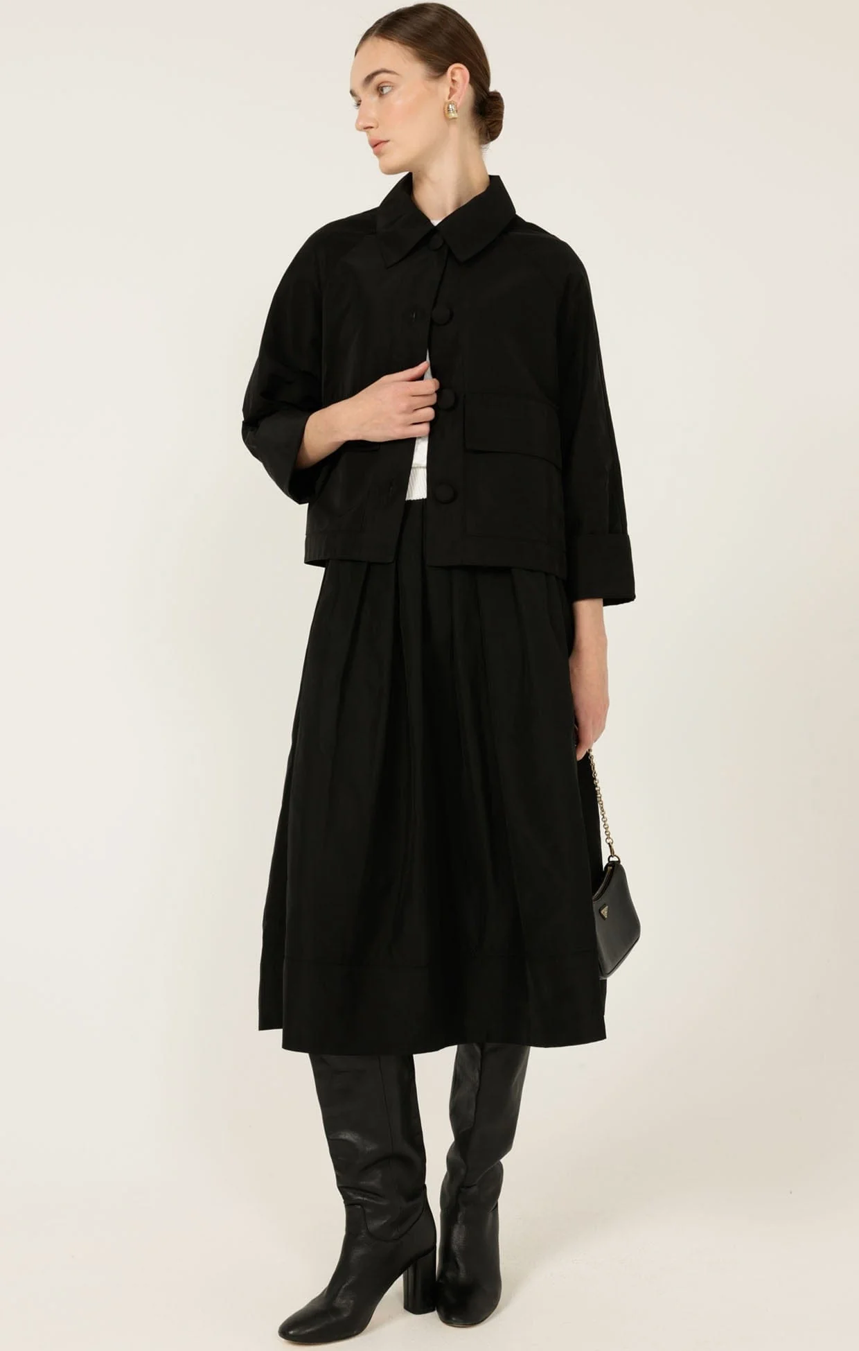 BUTTON UP CROPPED JACKET - Image 6