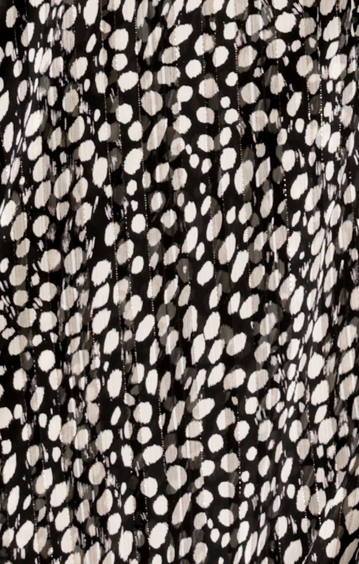 CLOUDLAND WRAP DRESS IN BLACK WHITE SPOT - Image 8