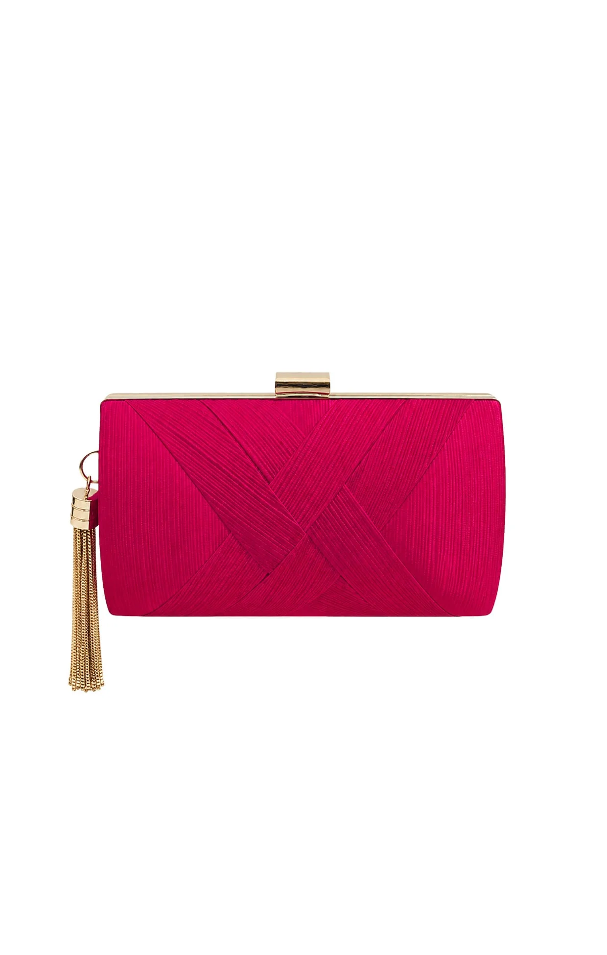 DEANNA EVENING BAG IN HIBISCUS PINK