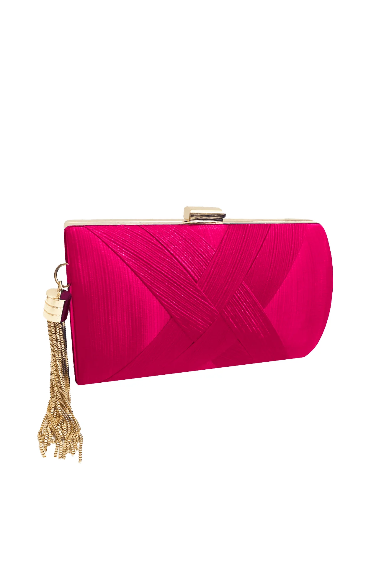 DEANNA EVENING BAG IN HIBISCUS PINK - Image 2