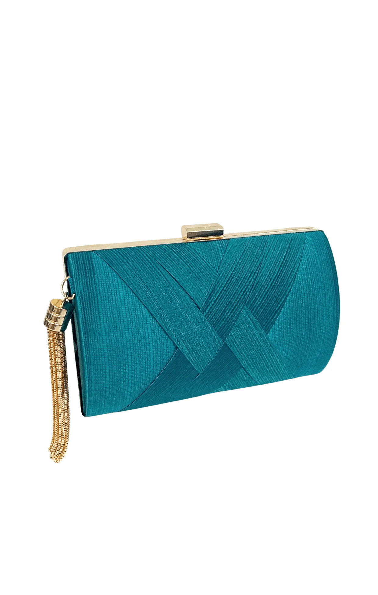 DEANNA EVENING BAG IN TEAL - Image 2