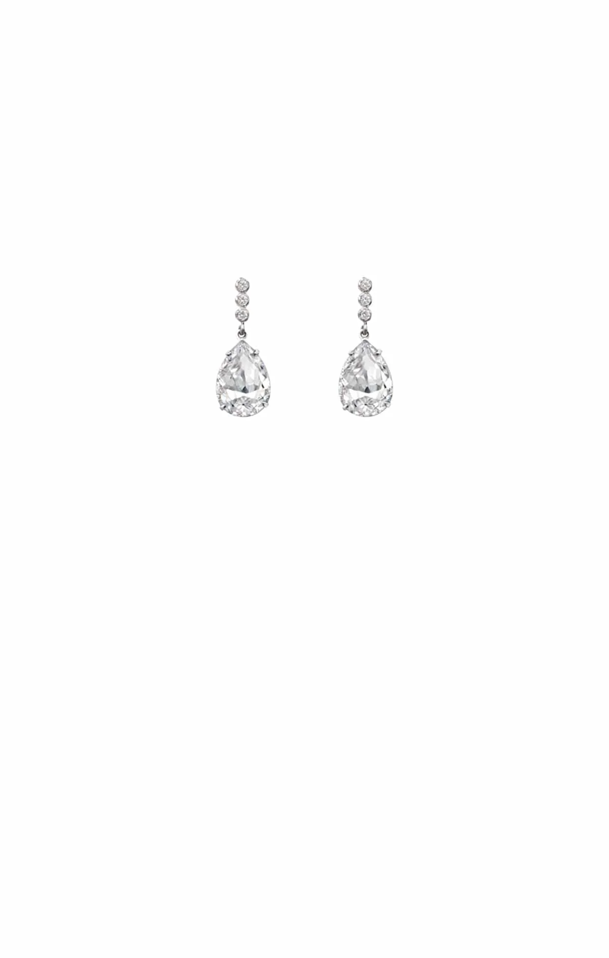 ESTELLE DROP EARRINGS IN DIAMANTE
