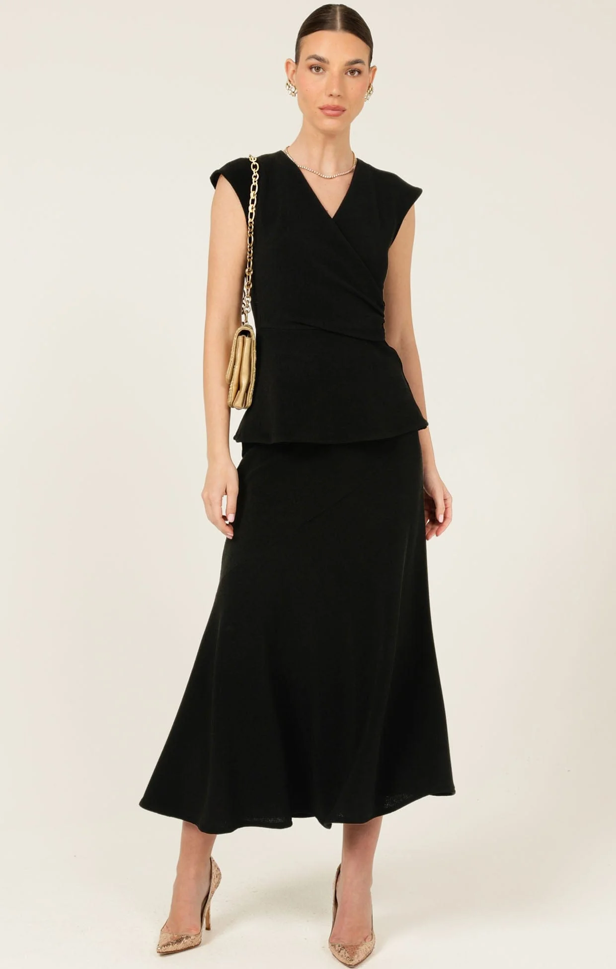 FAUX WRAP PEPLUM TOP - Image 8