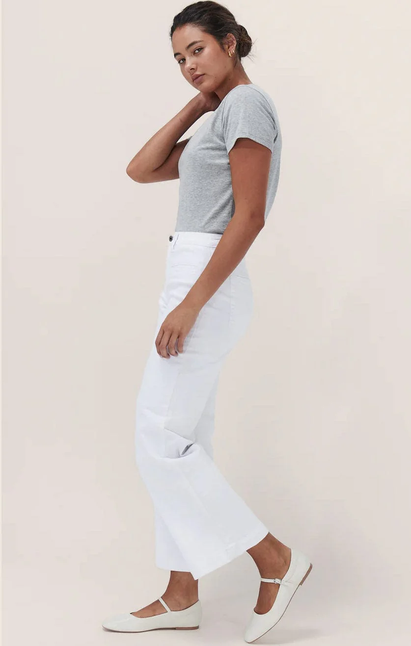 FREYA WIDE LEG JEAN IN WHITE - Image 7