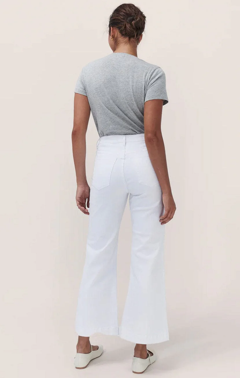FREYA WIDE LEG JEAN IN WHITE - Image 8