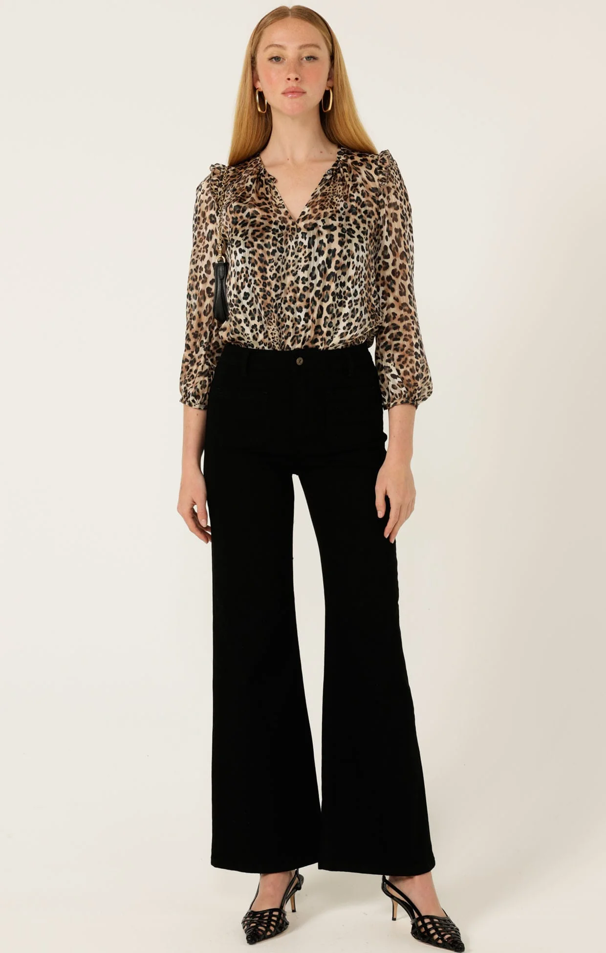 FREYA WIDE LEG JEAN IN BLACK - Image 7