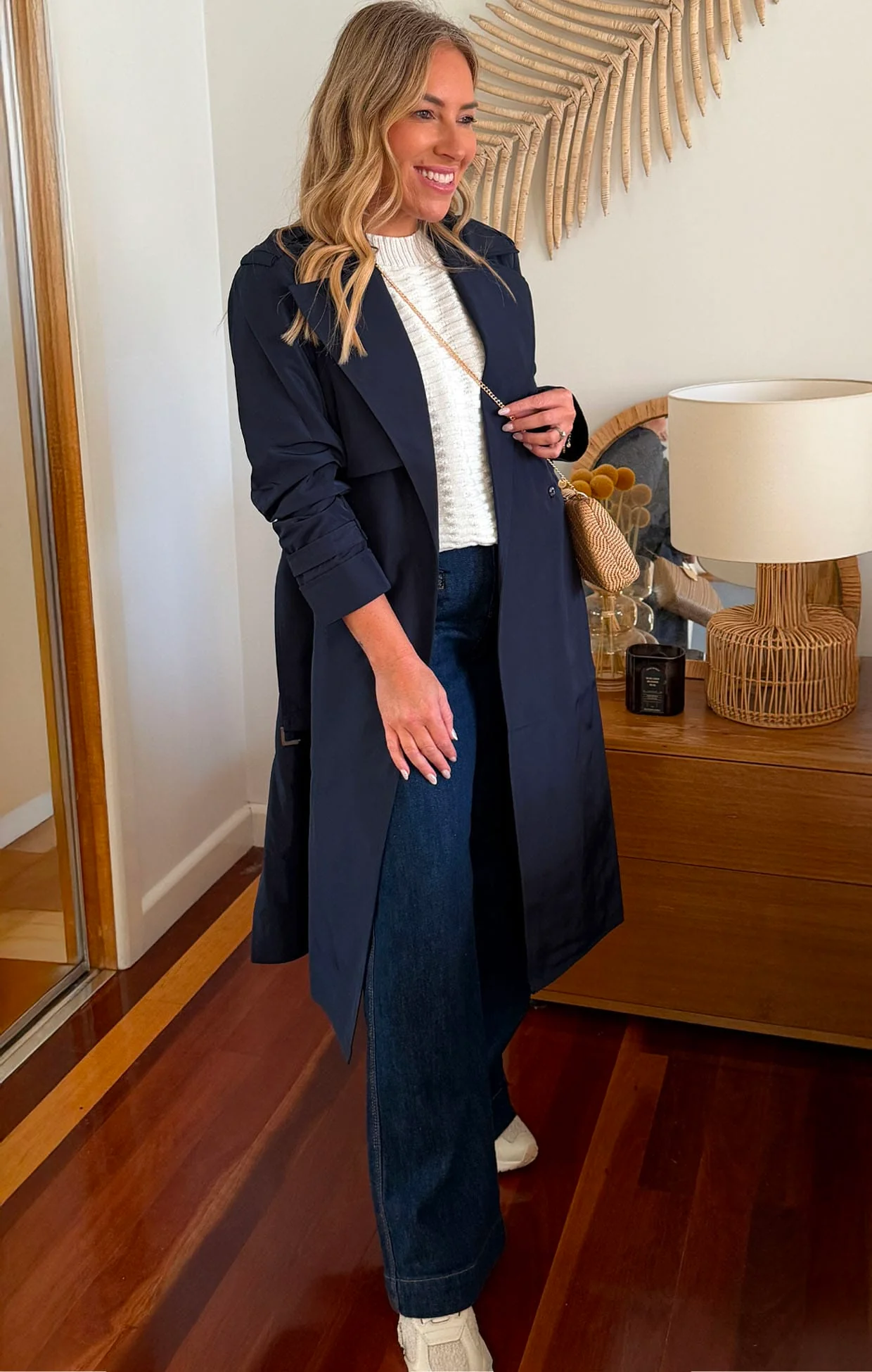 FREYA WIDE LEG PLAIT POCKET JEAN IN PALISADE BLUE - Image 11