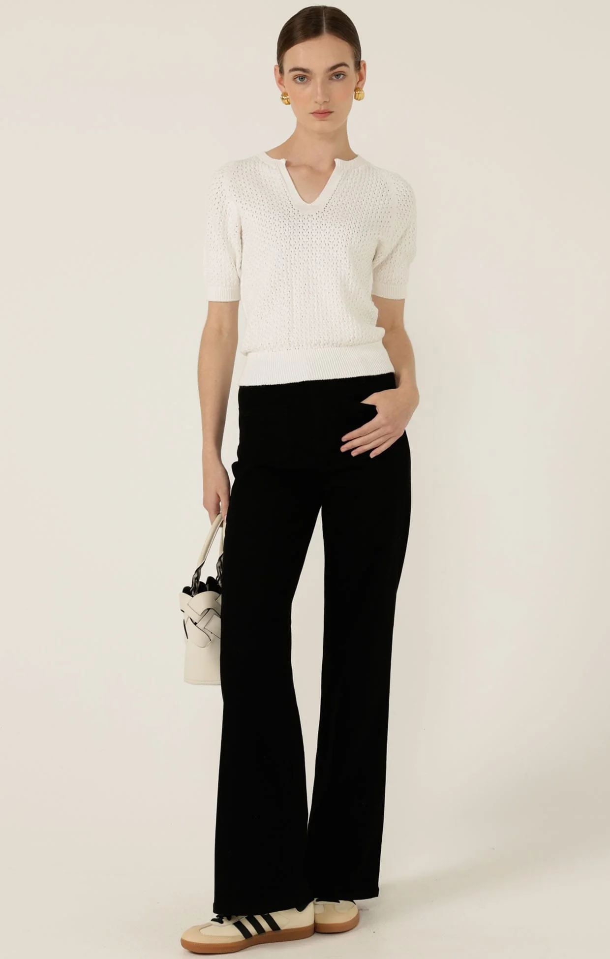 HARPER WIDE LEG JEAN IN BLACK - Image 3