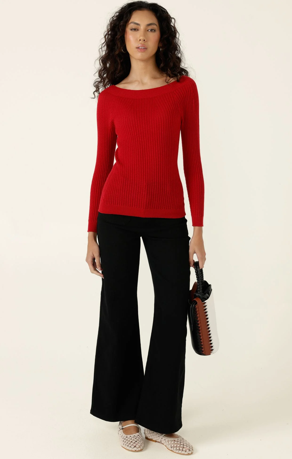 HARPER WIDE LEG JEAN IN BLACK - Image 4