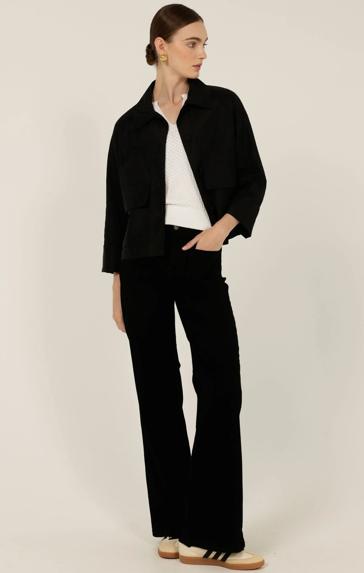 HARPER WIDE LEG JEAN IN BLACK - Image 6