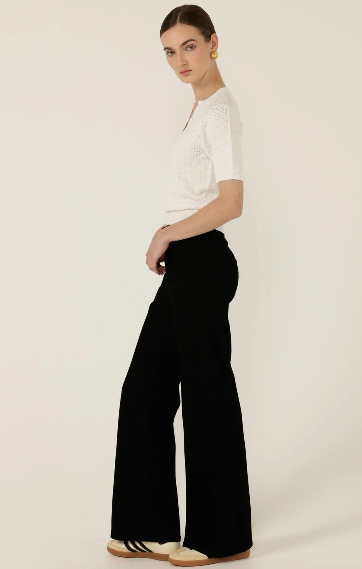 HARPER WIDE LEG JEAN IN BLACK - Image 7