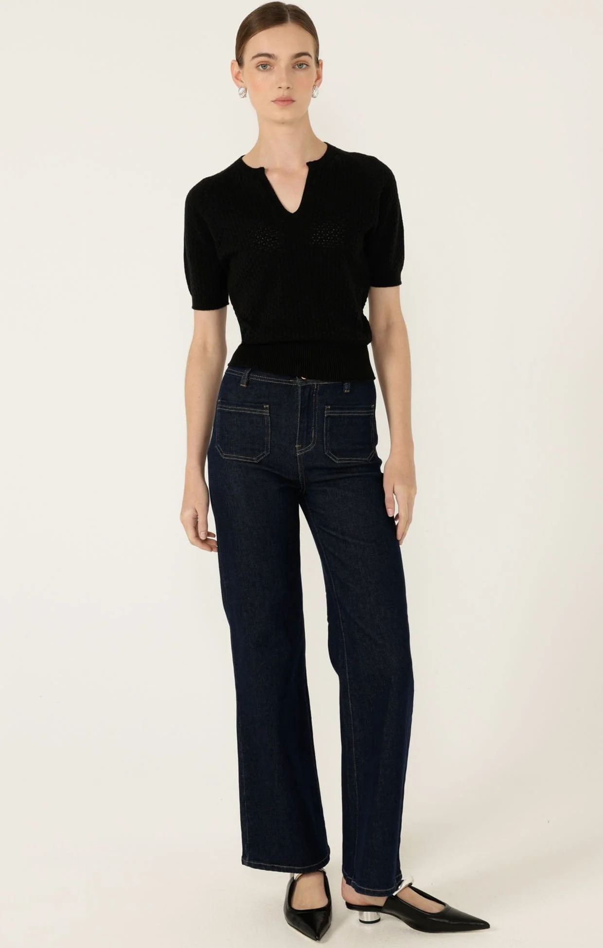 HARPER WIDE LEG JEAN IN INDIGO