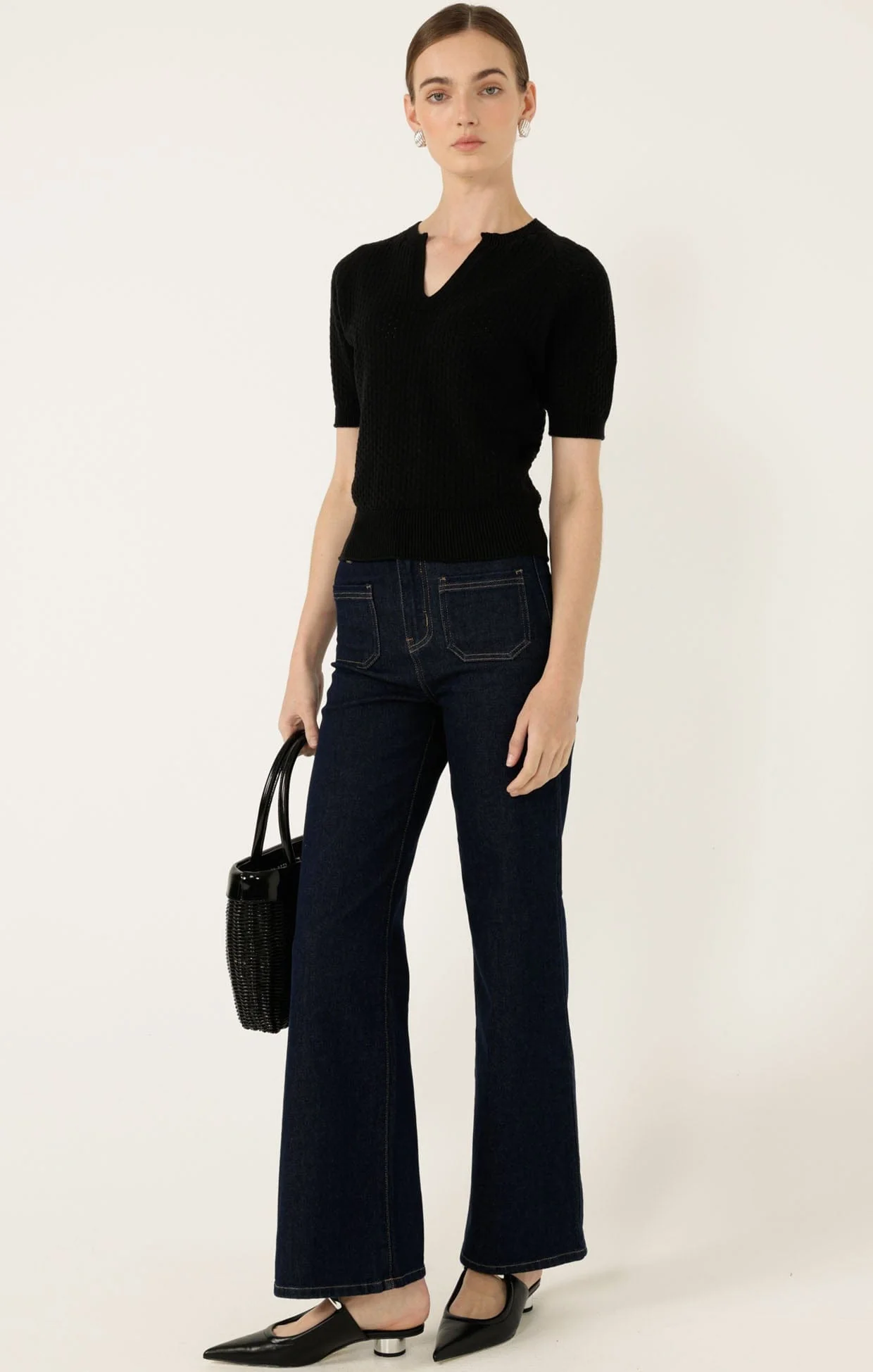 HARPER WIDE LEG JEAN IN INDIGO - Image 2