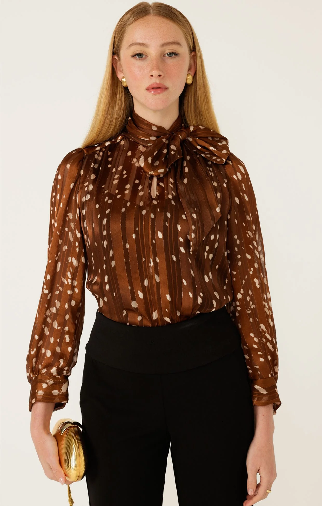 HAZEL TIE FRONT BLOUSE