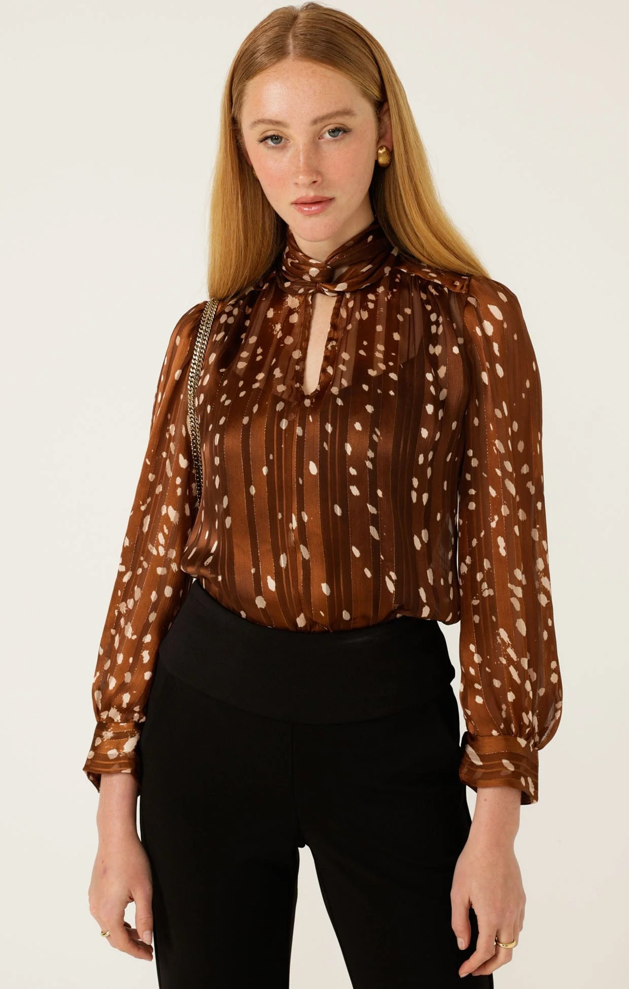 HAZEL TIE FRONT BLOUSE - Image 5