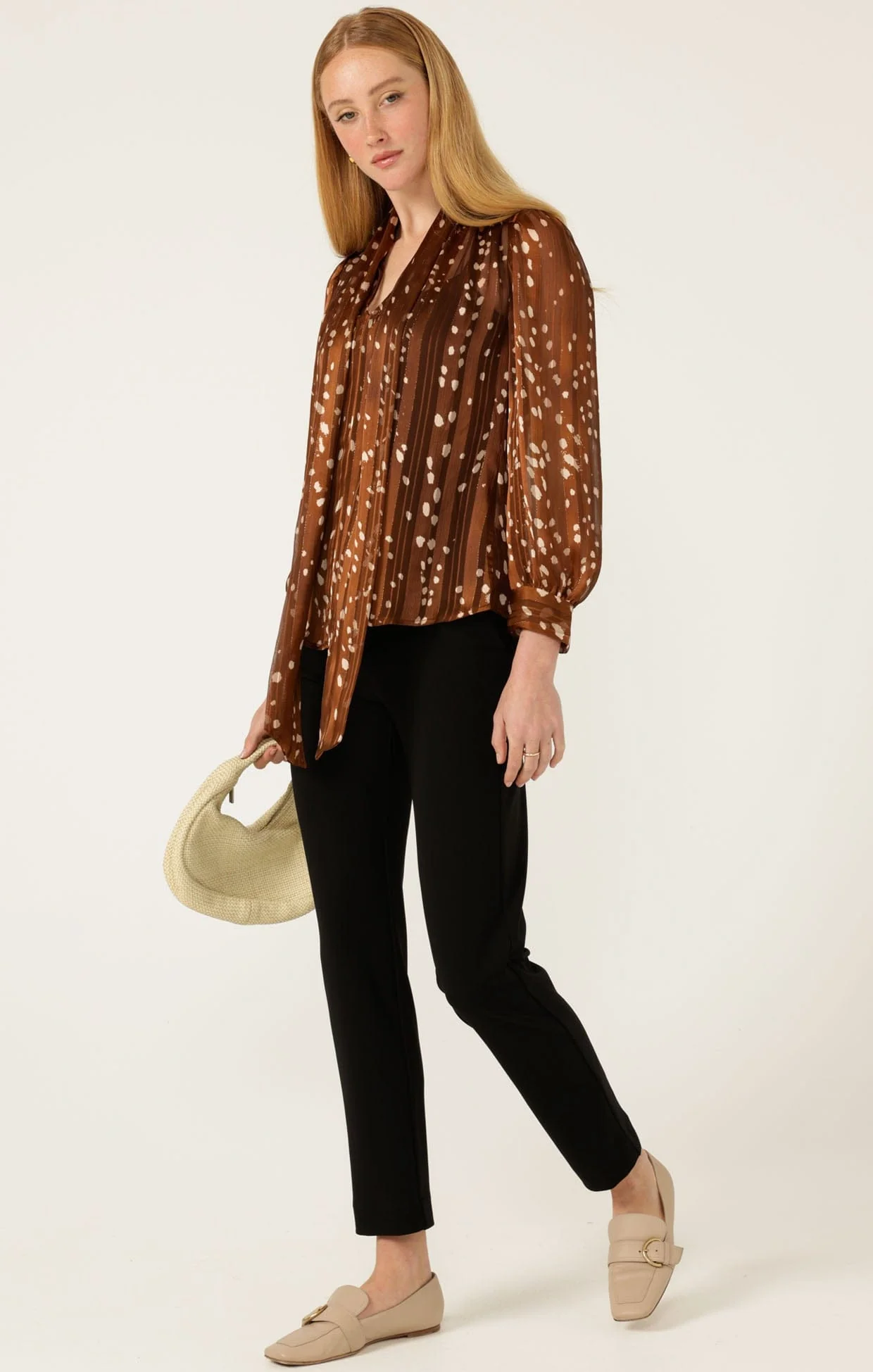 HAZEL TIE FRONT BLOUSE - Image 6