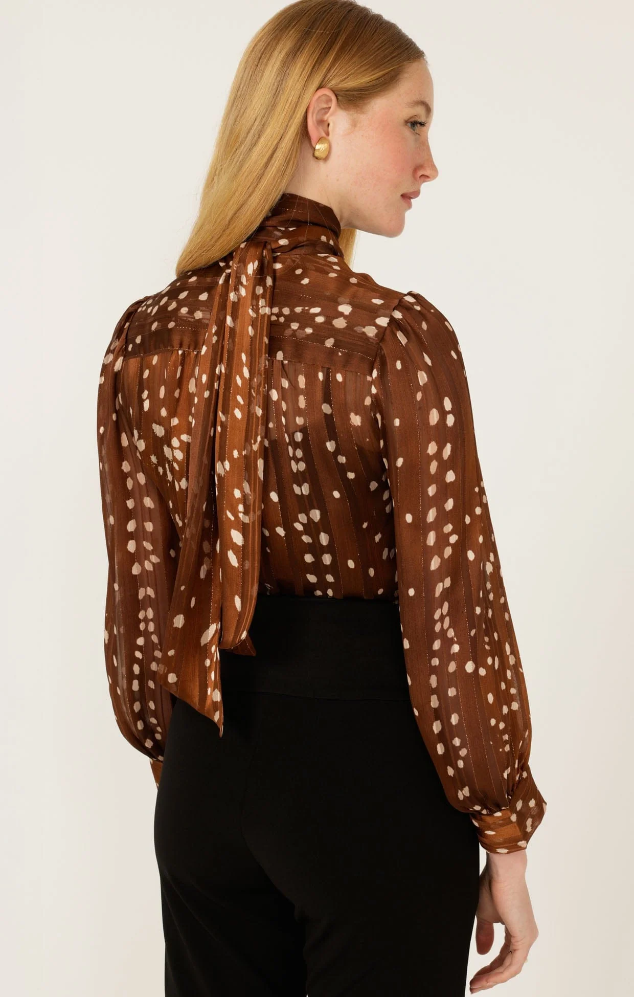HAZEL TIE FRONT BLOUSE - Image 7