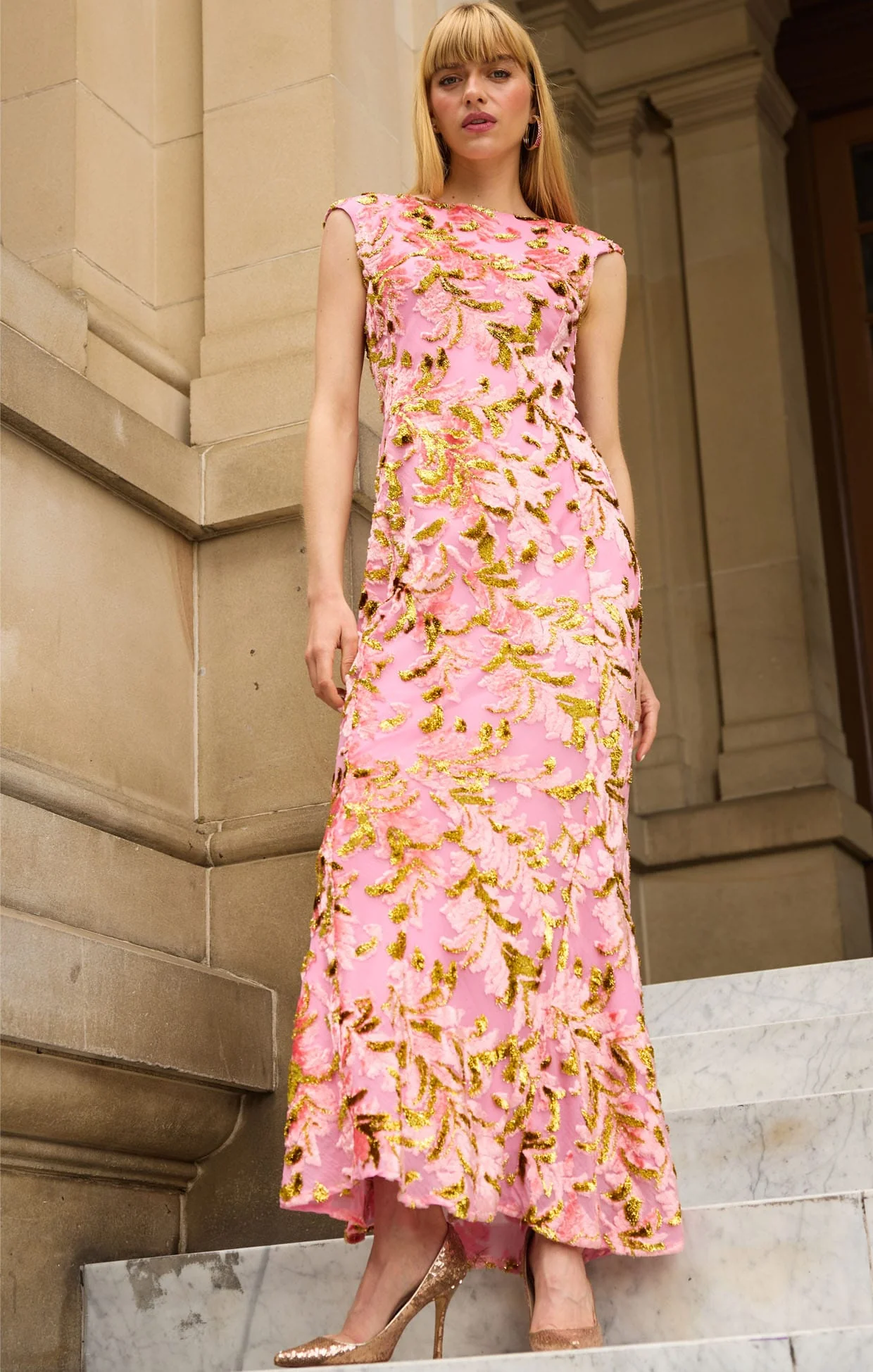HEAVENLY HEIGHTS MAXI DRESS PINK GOLD - Image 11
