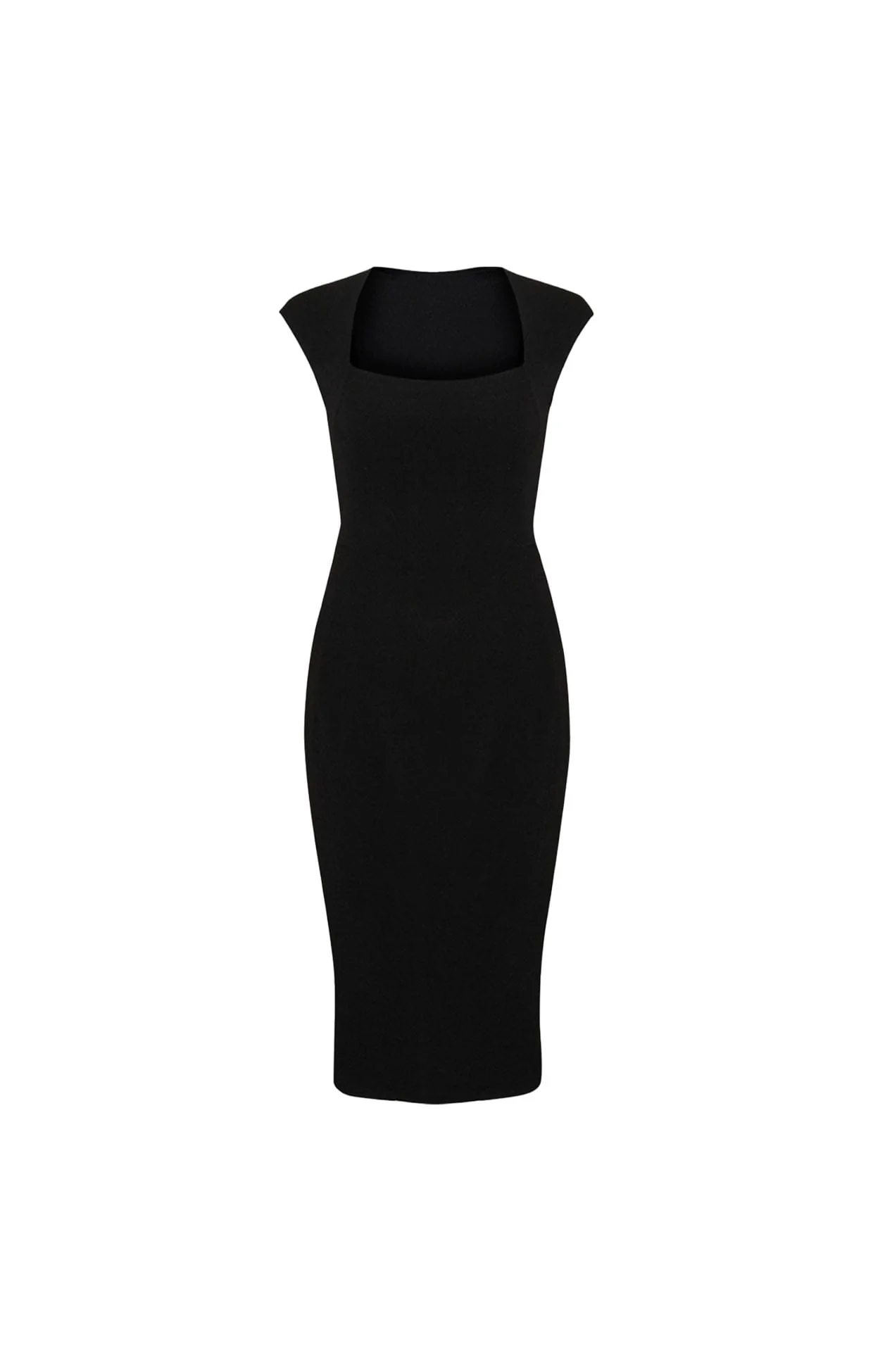 IRIS CAP SLEEVE DRESS IN BLACK - Image 10