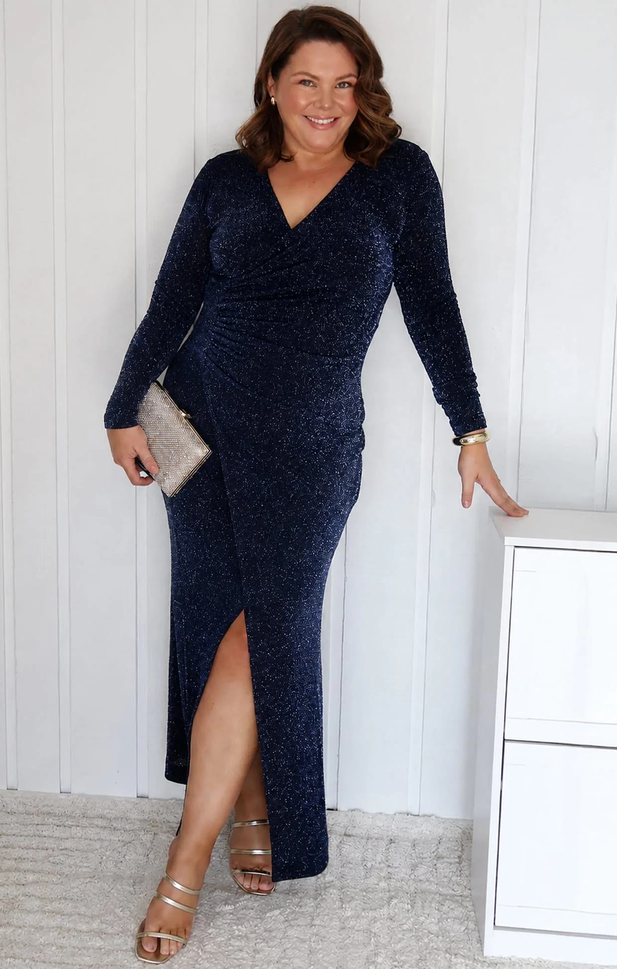 LENORA MAXI DRESS IN MIDNIGHT - Image 4
