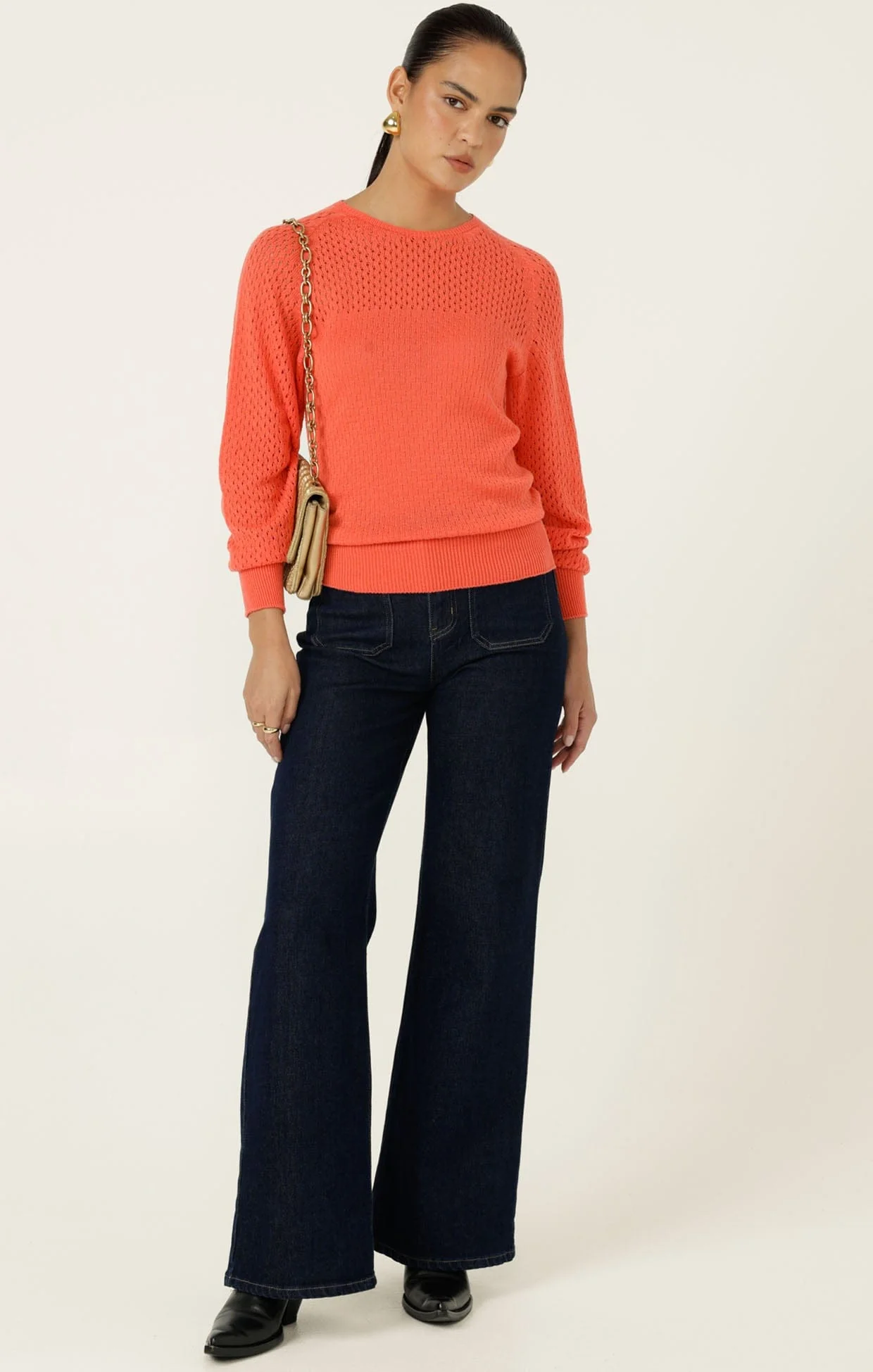 HARPER WIDE LEG JEAN IN INDIGO - Image 10