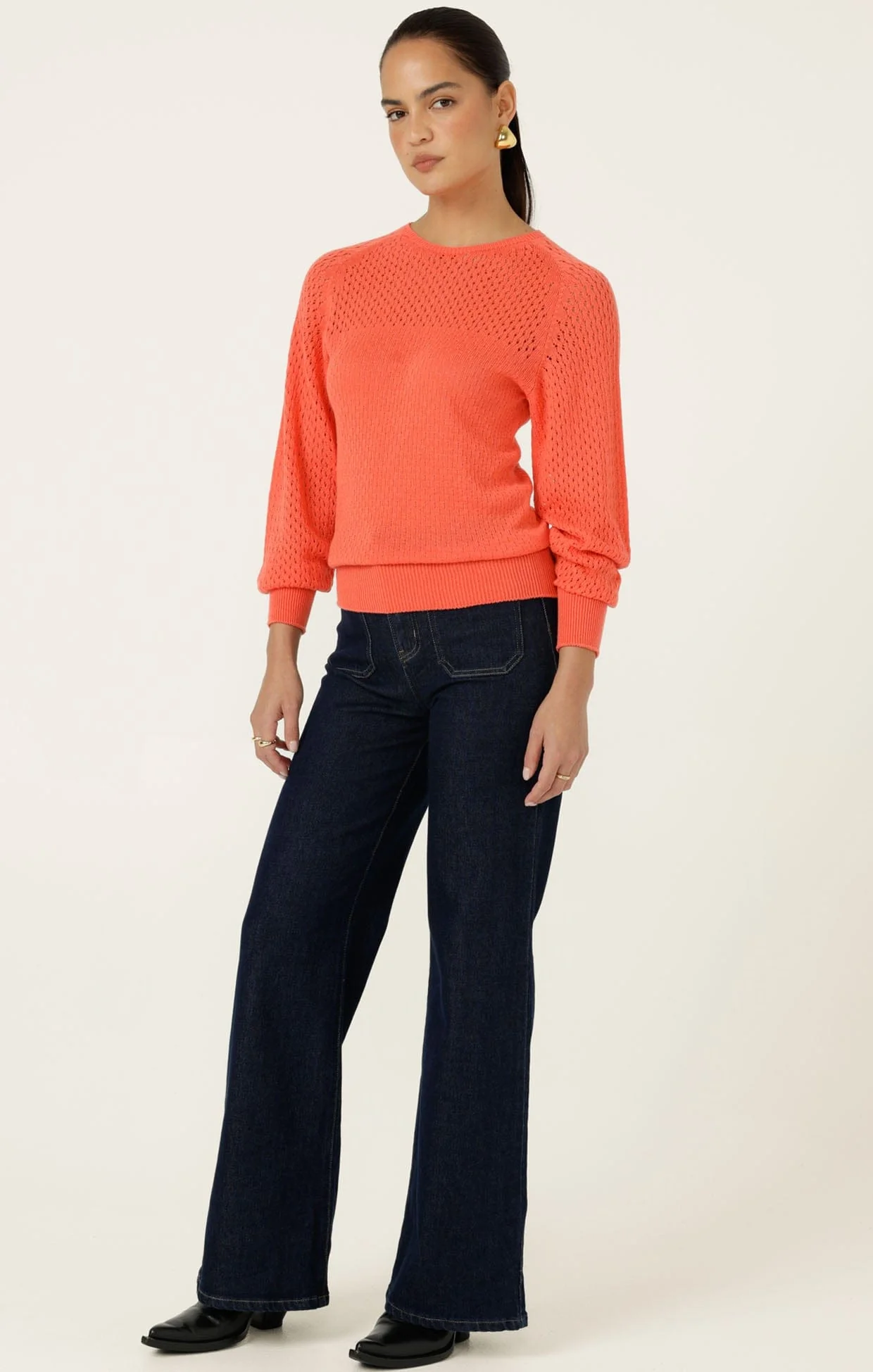 HARPER WIDE LEG JEAN IN INDIGO - Image 11