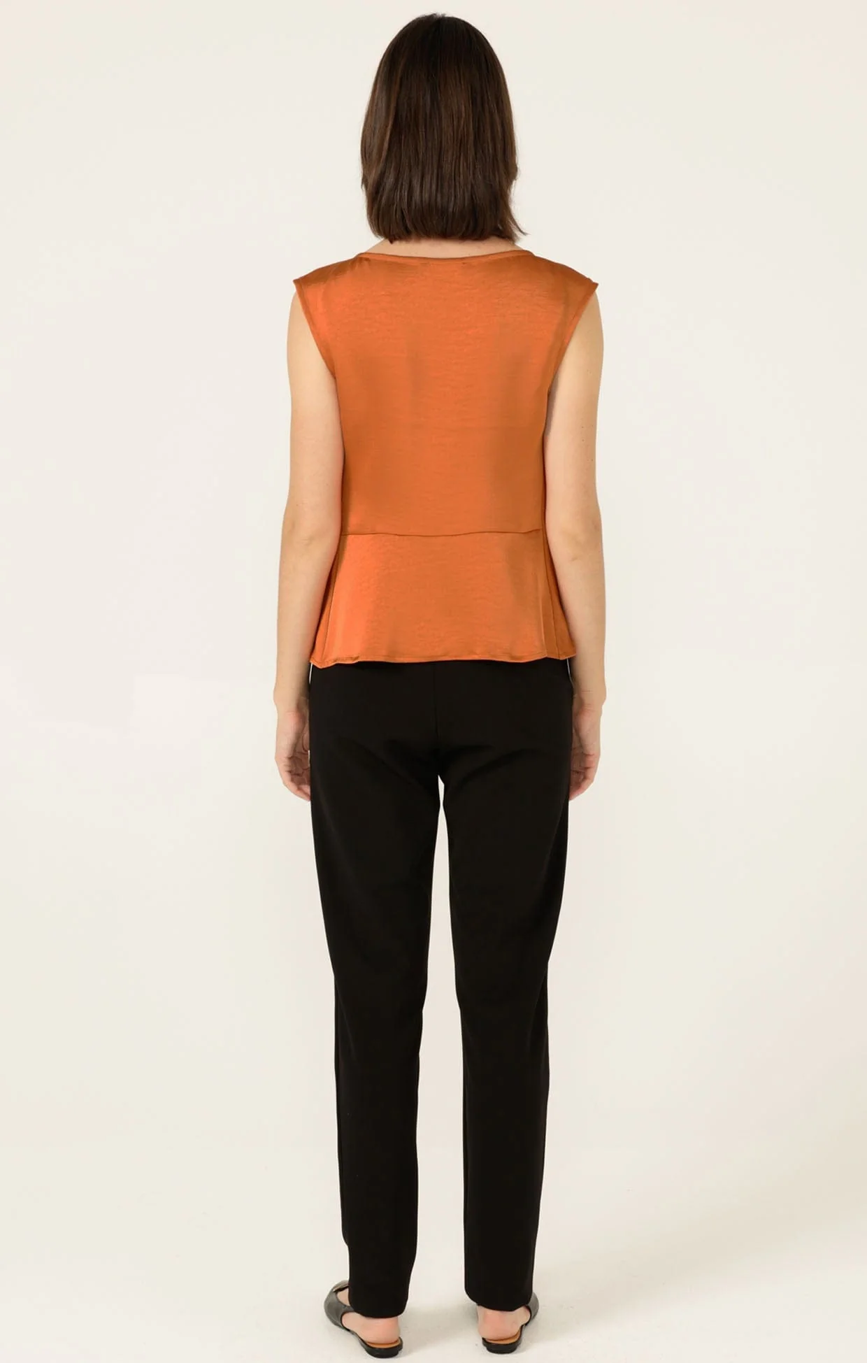 LUXE COWL BIAS TOP IN COPPER - Image 10