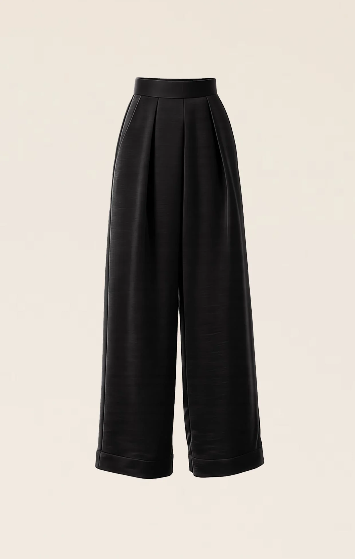LUXE PLEATED TROUSER IN BLACK - Image 10