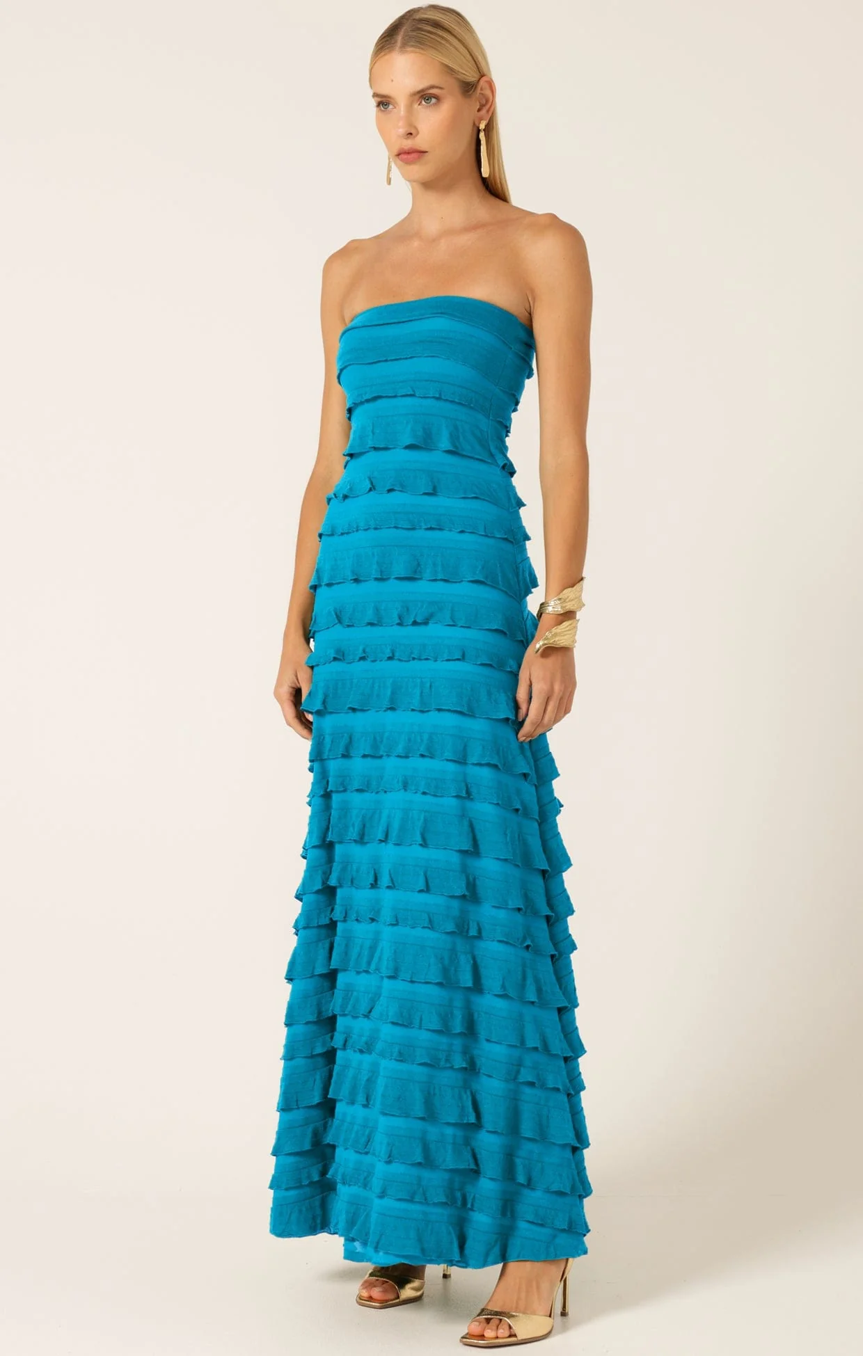 MADDISON DRESS IN AQUA BLUE - Image 8