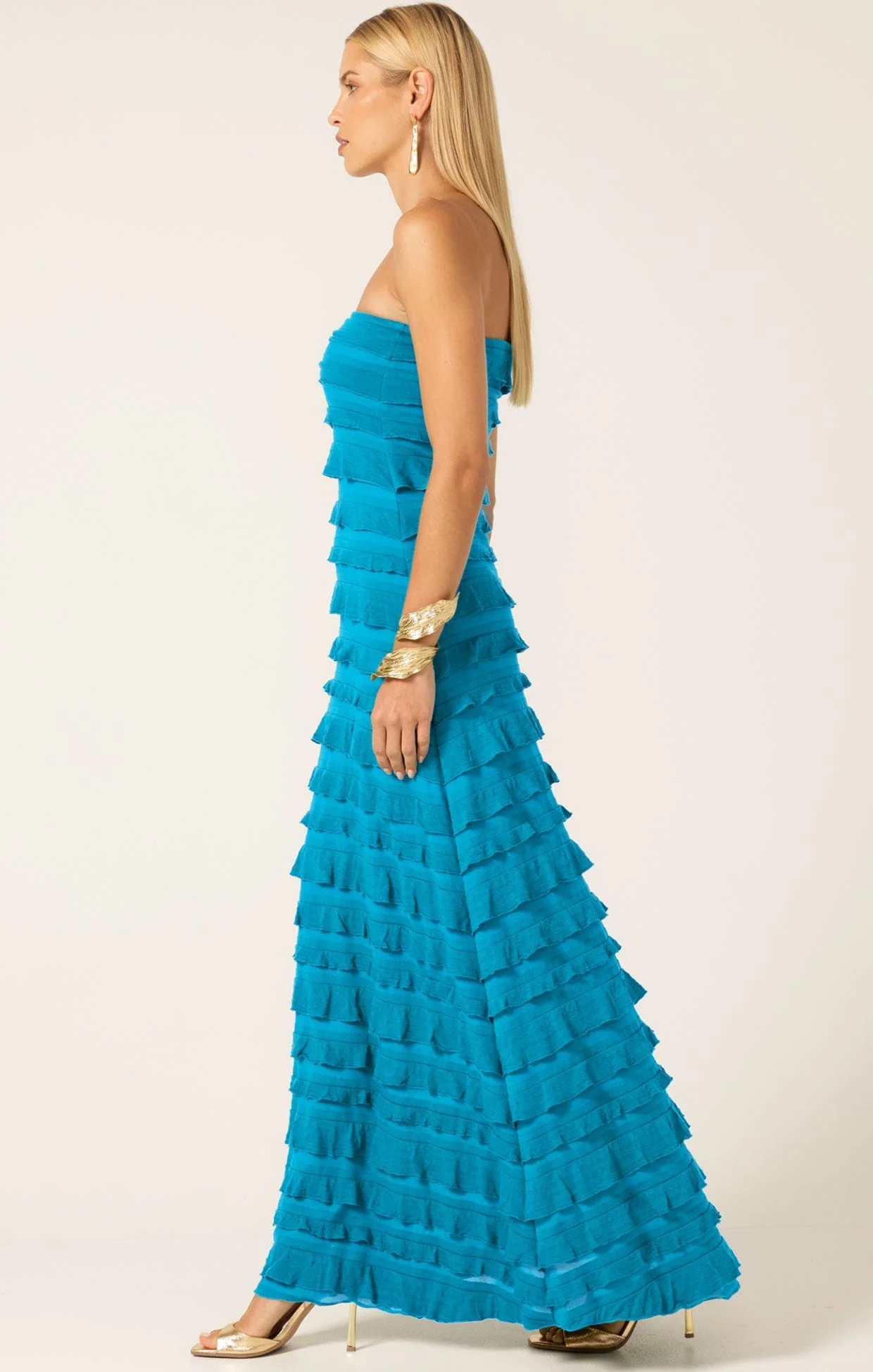 MADDISON DRESS IN AQUA BLUE - Image 9