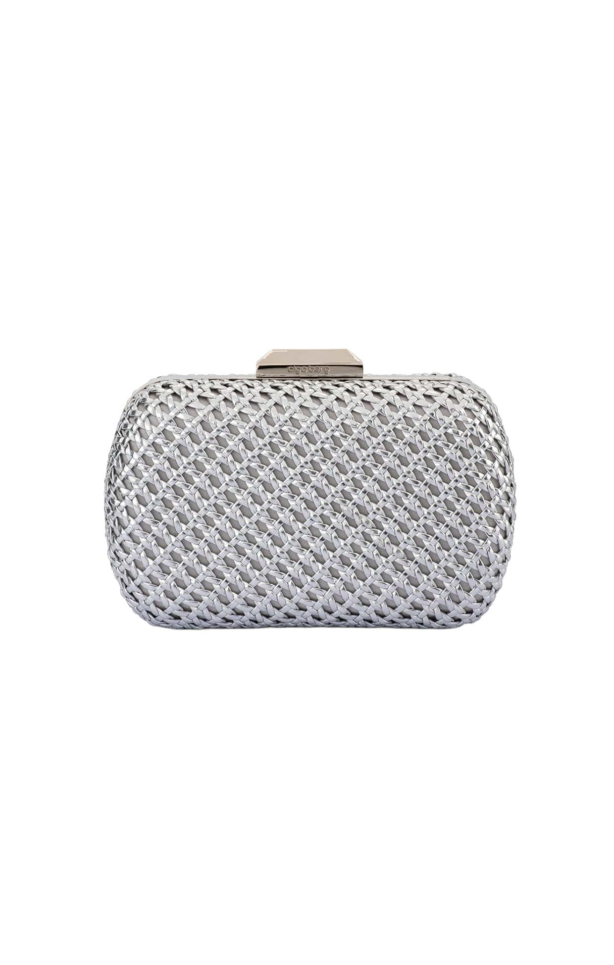 MALI TEXTURED CLUTCH BAG IN SILVER