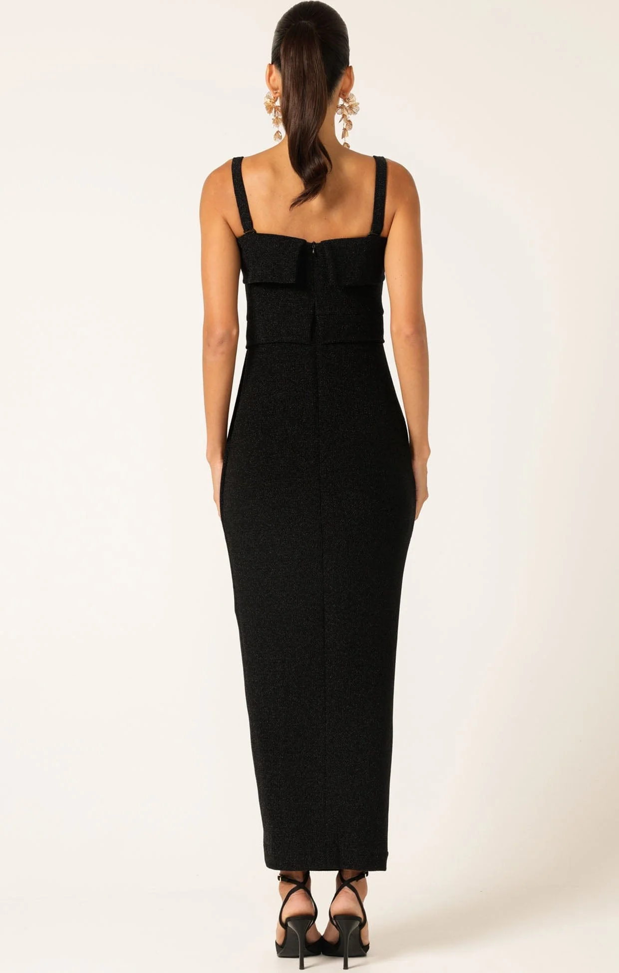 MERLE STRAPLESS MAXI DRESS IN BLACK - Image 8