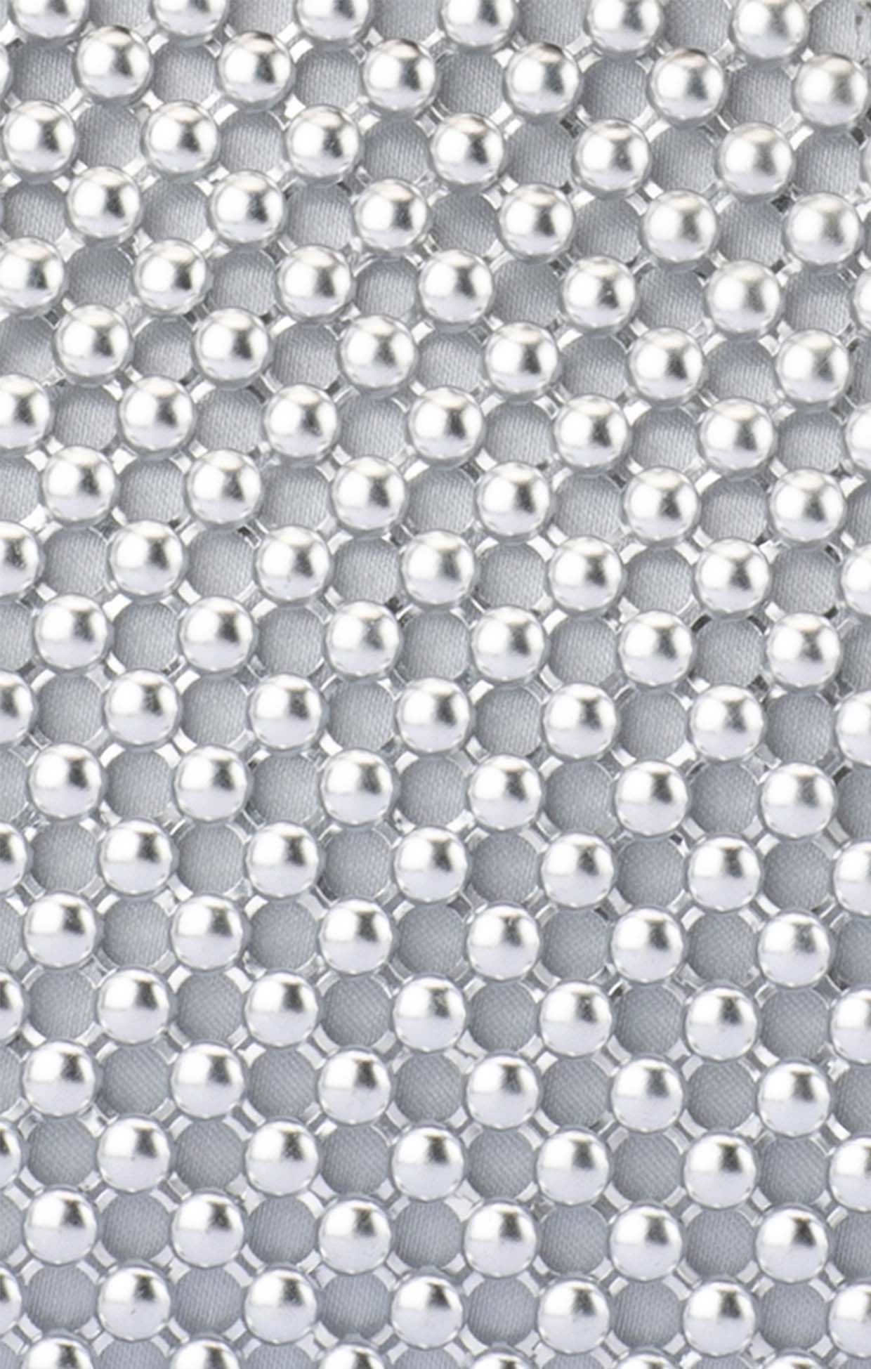 MIMI BALL MESH FRAME BAG IN SILVER - Image 2