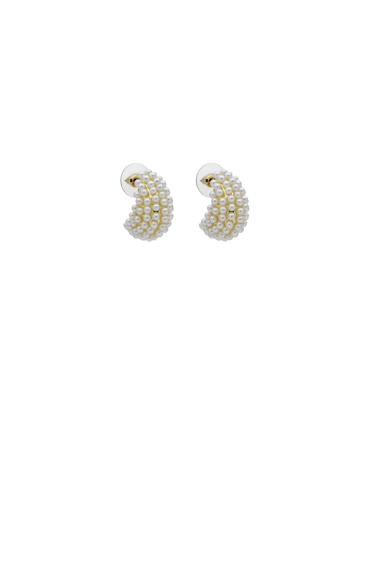 NESSA PEARL EARRINGS IN GOLD