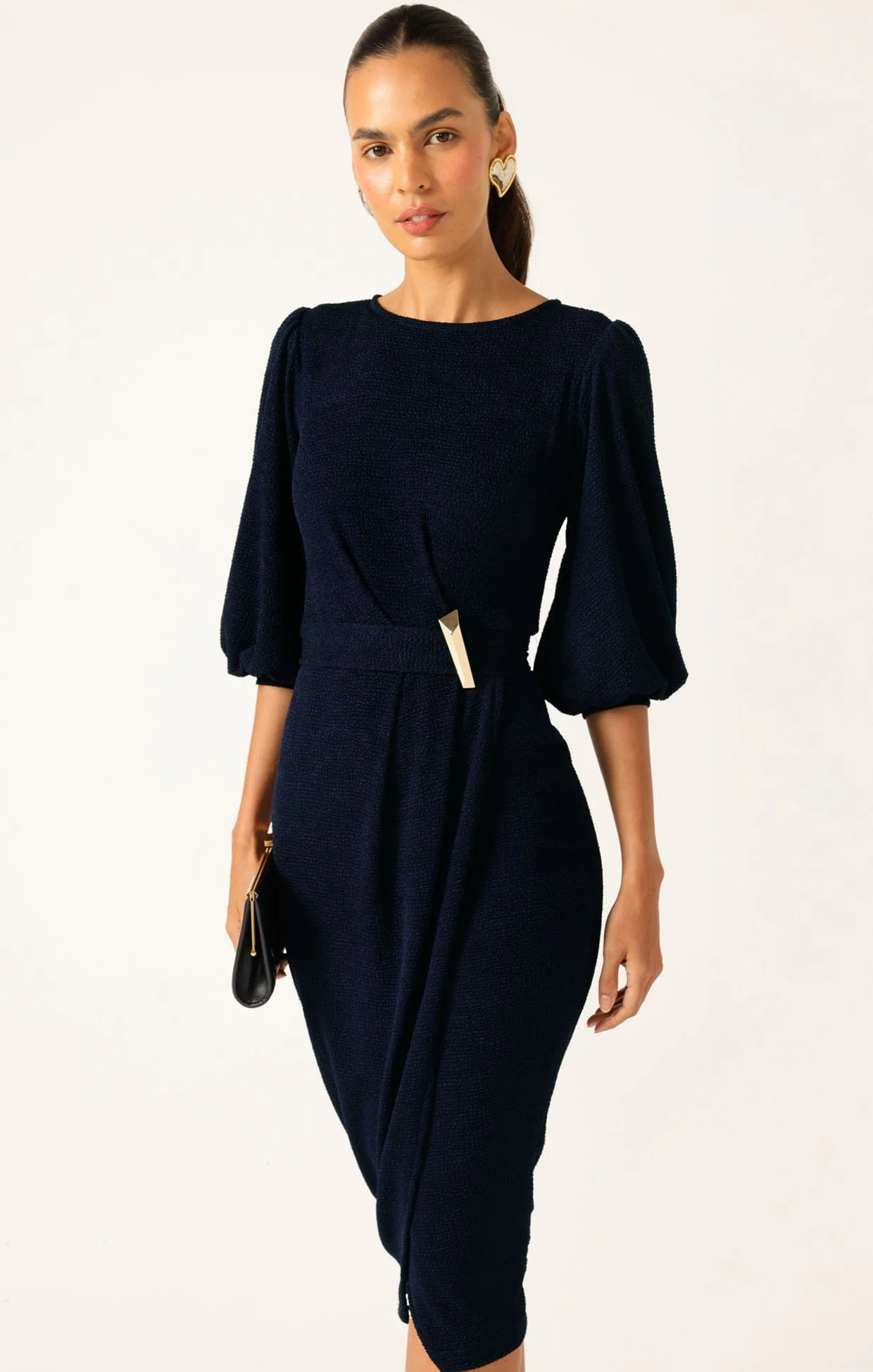 NICOLE DRESS NAVY - Image 2