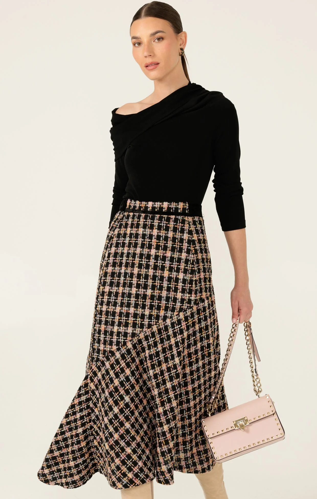 ONYX MIDI SKIRT
