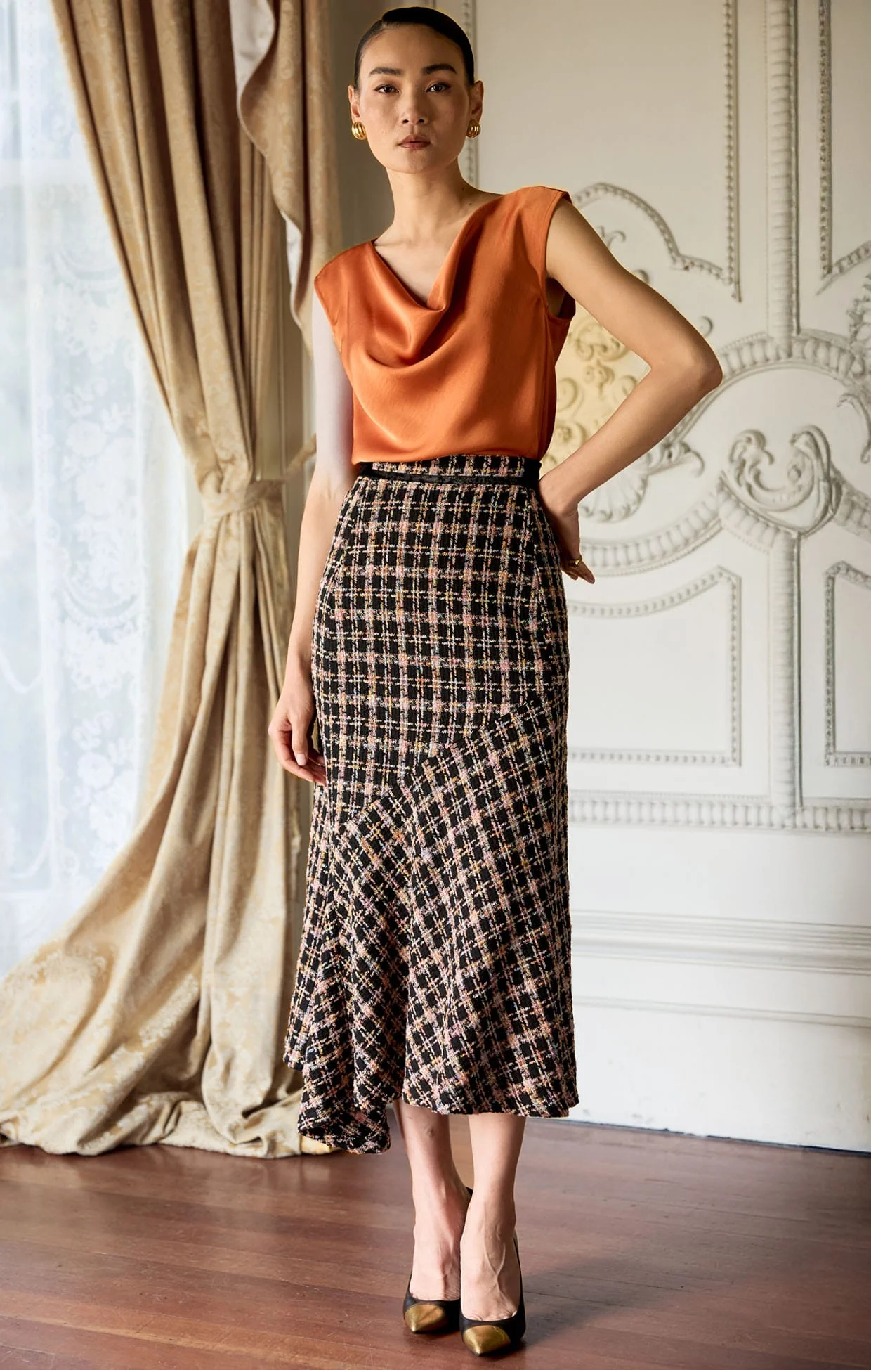 ONYX MIDI SKIRT - Image 5