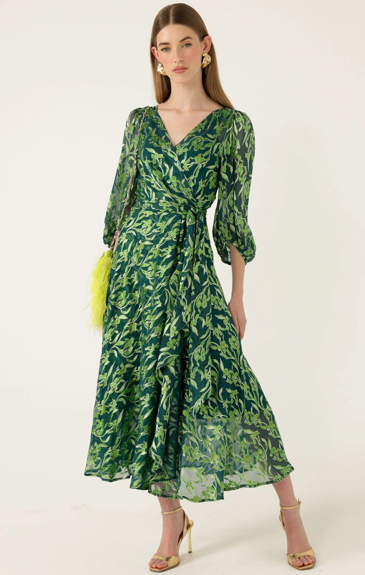 ORCHID WRAP DRESS