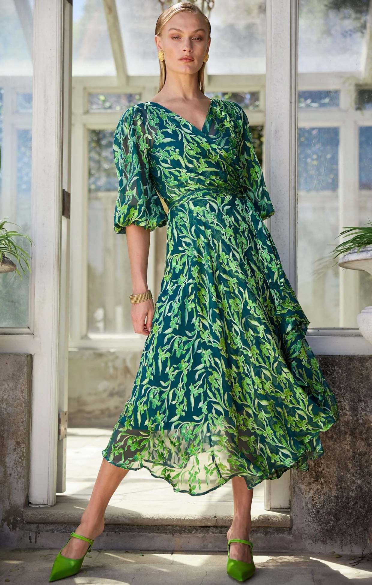 ORCHID WRAP DRESS - Image 5