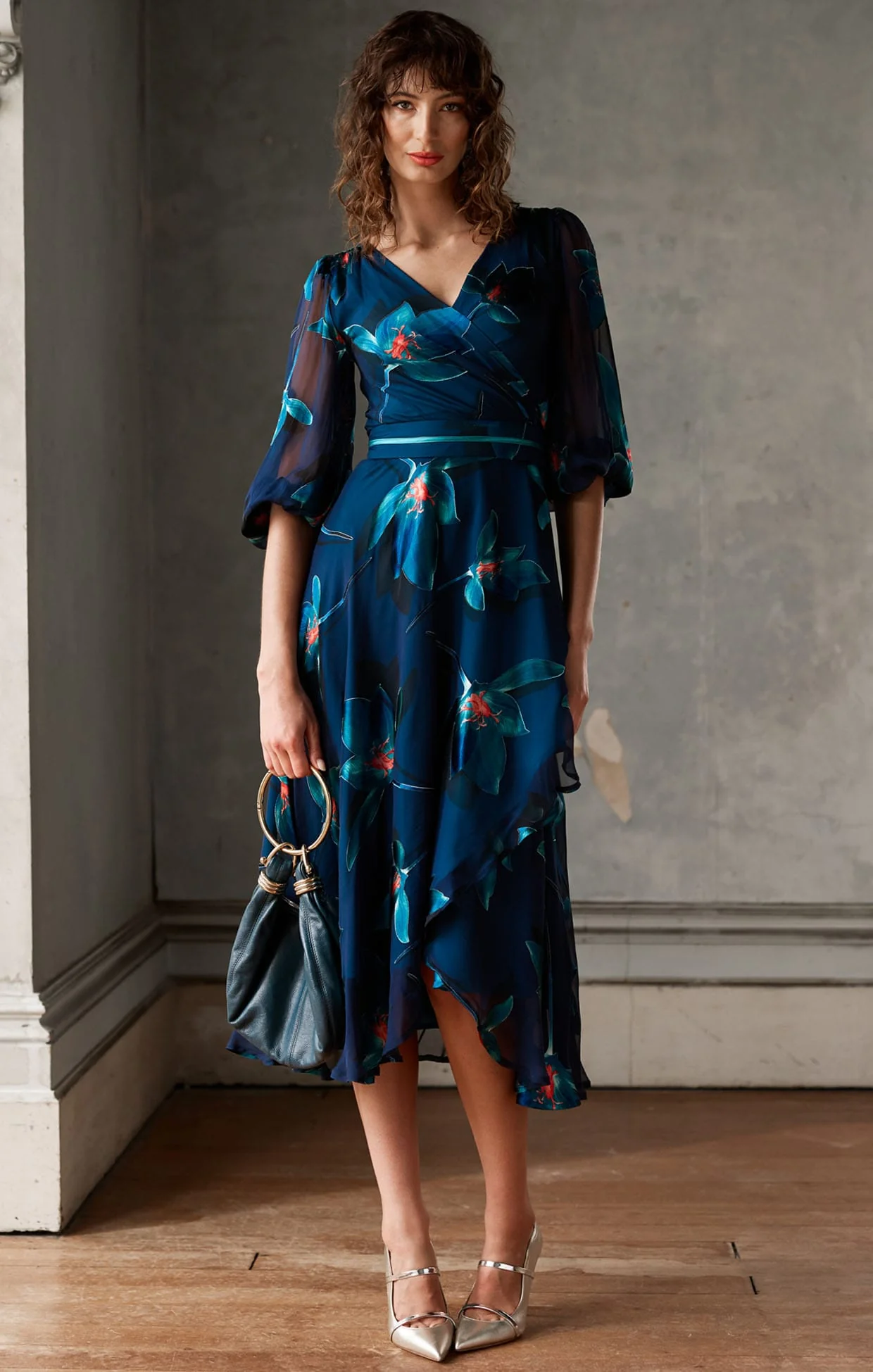 PENDULUM WRAP DRESS