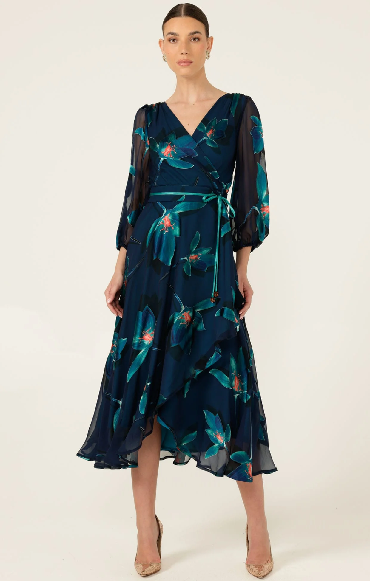 PENDULUM WRAP DRESS - Image 2